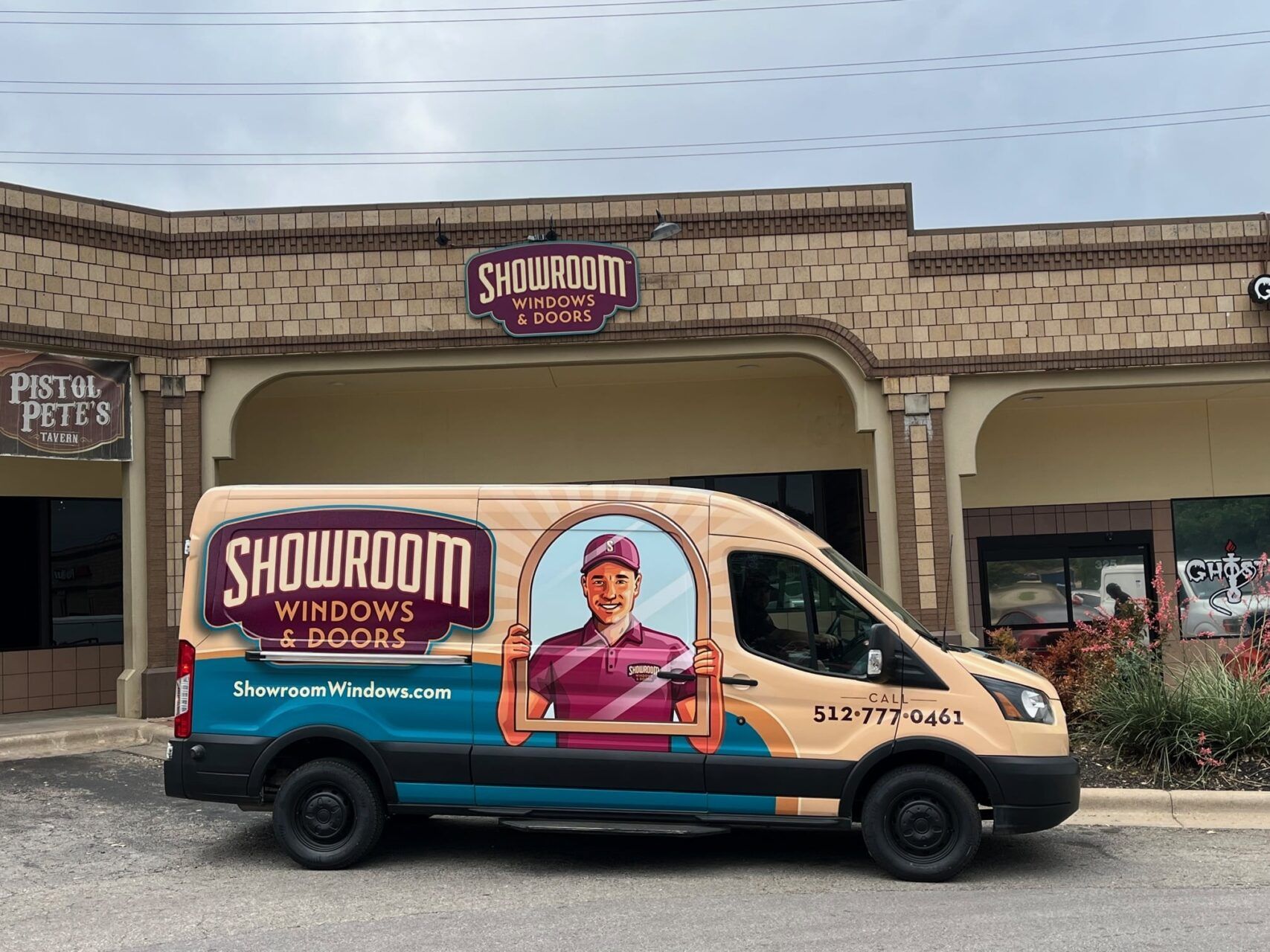 full photo showroom windows van